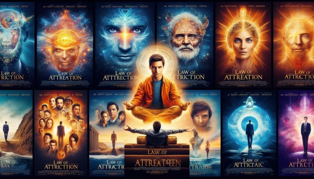 Law of attraction Movie posters collage