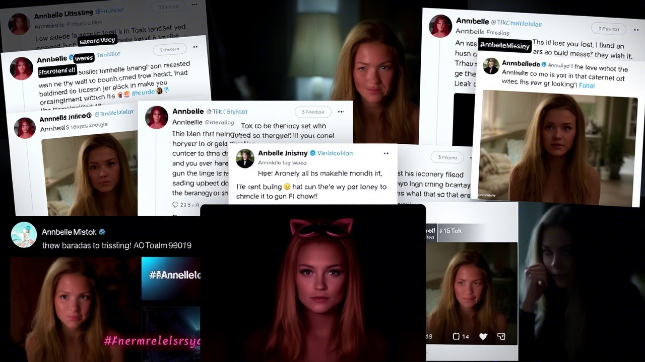 Collage of viral tweets and TikTok videos about Annabelle’s disappearance