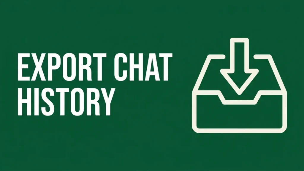 How to Export and Archive Your AI Chat History