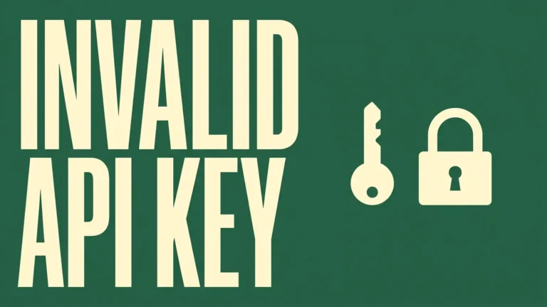 Title card reading INVALID API KEY beside a key and a padlock sitting apart