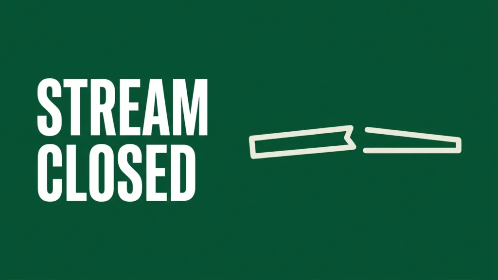 Streaming Connection Closed Mid-Response: How to Diagnose It